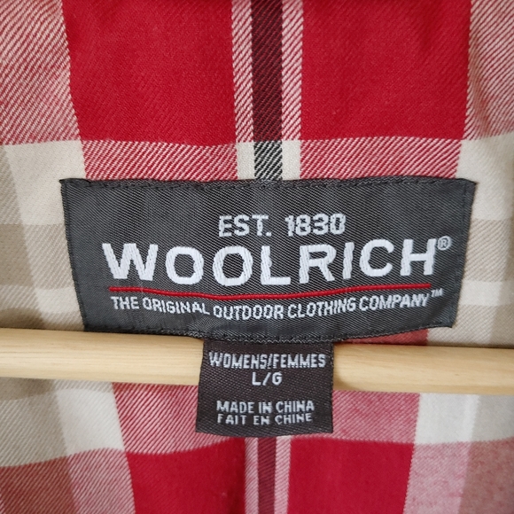 Woolrich Arctic Parka Duck Down Coat Coyote Fur Hood Size Large Black - Picture 14 of 15